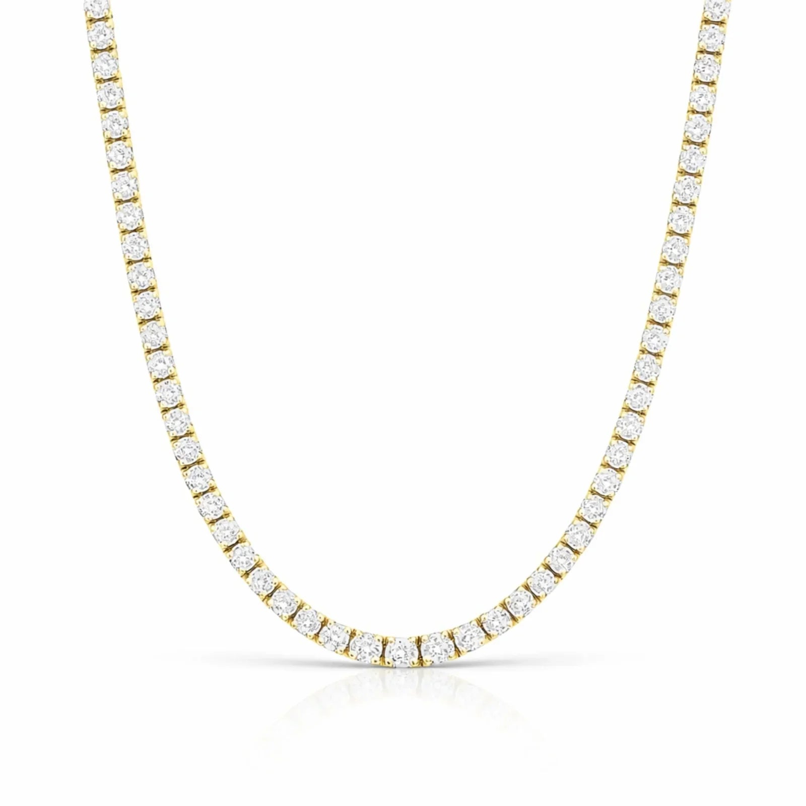Anooni Tennis Necklace - Gold